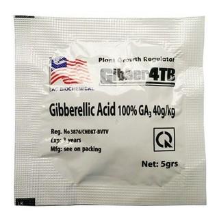 Gibber 4TB GA3 gói 1 viên 5gr - Thuốc kích thích sinh trưởng Gibberrellic Acid 100%