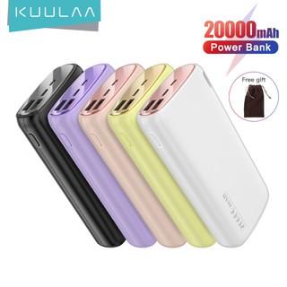 Pin Sạc Dự Phòng KUULAA KL-YD14 2 Cổng USB Màu Macaron 20000mAh Tiện Lợi Cho Xiaomi S