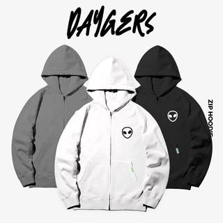 Áo SPRAYED Alien Zip Hoodie - Áo khoác nỉ dây kéo nam nữ unisex form rộng, nỉ chân cua cao cấp - Local brand Daygers