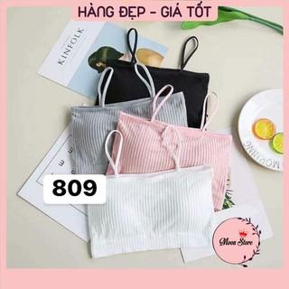 Áo bra nữ cotton tăm quây ngang 2 dây 809 siêu đẹp nữ tính