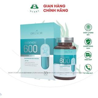 Viên Uống Trắng Da Glutathione 600 Dr Lacir Chính Hãng MERRY STORE Hạn Chế Lão Hoá Da, Nếp Nhăn, Tăng Nội Tiết Tố Nữ