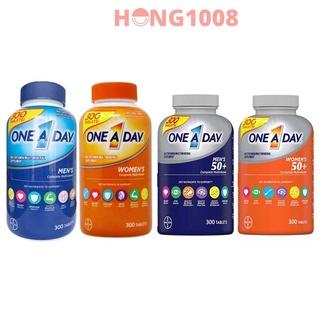 Viên uống One a day Men's , Women's 50+ Multivitamin 300 viên của Mỹ - Bổ sung vitamin tổng hợp men women