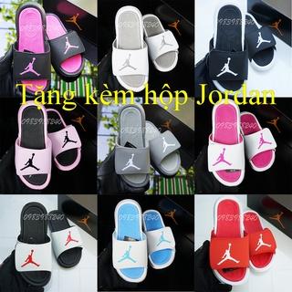 [Hộp JD] Dép JD Jordan bóng rổ quai ngang dán nam nữ cao cấp đầy đủ nhãn mác, bao bì, kèm hộp JD đen bóng tem vàng.