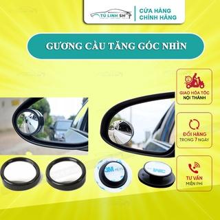 Gương cầu lồi gắn kính hậu ô tô xoay 360 xóa điểm mù