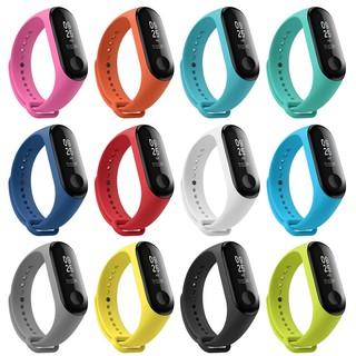 💖Dây Đeo Silicon Thay Thế Cho Vòng Đeo Tay Thông Minh Xiaomi Mi Band 3 / Mi Band 4 ( Đủ Màu )💖