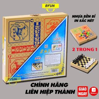 Bộ Cờ 2 Trong 1 CAO CẤP LIÊN HIỆP THÀNH - Bàn Cờ 2in1 Cờ Cá Ngựa, Cờ Vua - Đồ Chơi Trẻ Em BFUN