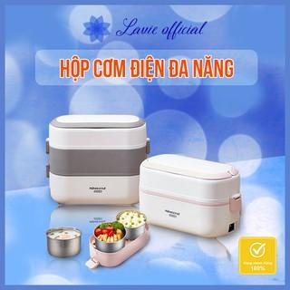 Hộp Cơm Văn Phòng Cắm Điện 3 Tầng MiniStyle Hộp Cơm Cắm Điện Đa Năng Hâm Nóng Và Tự Nấu Chín Thức Ăn Với 4 Hộp Inox