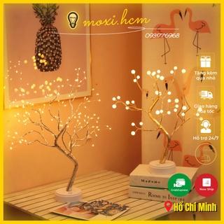 【 HÀNG SẴN hộp PIN+USB 】Đèn ngủ để bàn, đèn LED hình cây trang trí phòng, decor nôi thất phòng ngủ VINTAGE quà tặng .