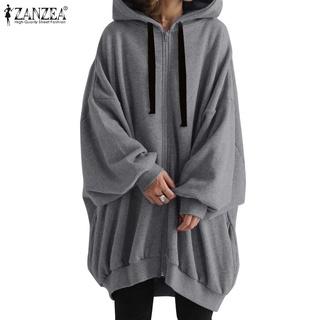 áo hoodie tay dài dáng rộng nữ