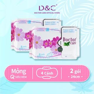 Băng vệ sinh thảo dược D&C Doctor Care ban ngày 24cm Combo 2 gói