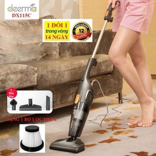 Máy Hút Bụi Cầm Tay DEERMA DX115C + Tặng 1 Bộ Lọc HEPA