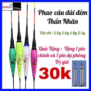 Phao câu Đài Ngày - Đêm [Tặng 2 pin 30k] ngọn phao siêu dẻo độ sáng cực cao - Sanami Fishing