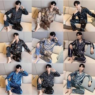 Bộ Ngủ Lụa Pijama Nam Bigbang Luxury Đồ Ngủ Mặc Nhà Nam Màu Trơn Chất Siêu Đẹp