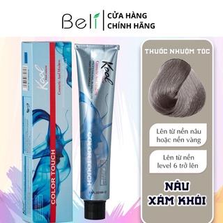 Thuốc Nhuộm Tóc KOOLPRO Màu NÂU XÁM KHÓI Không Cần Tẩy, Lên Từ Nền Level8 100G- Beli Official Store - N078