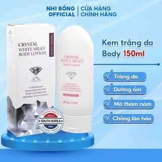 Kem Dưỡng Trắng Da Toàn Thân Body Crystal White Milk Lotion 3w Clinic Hàn Quốc 150ml Giúp Da Trắng Sáng & Cung Cấp Độ Ẩm