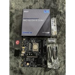 [Mã ELMS9 giảm 6% đơn 300K] Combo mainboard MSI H610M-B DDR4 + I3 12100F 3.3GHz ( 4 nhân 8 luồng ) TRAY - Bảo hành 36T