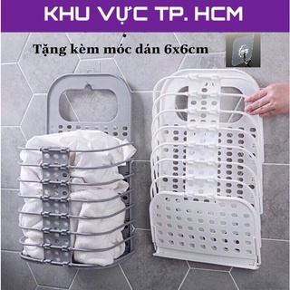 Giỏ đựng đồ treo tường gấp gọn thông minh, tiện lợi