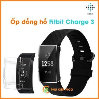 Ốp đồng hồ Fitbit Charge 3 trong suốt bảo vệ màn hình chống xước va đập