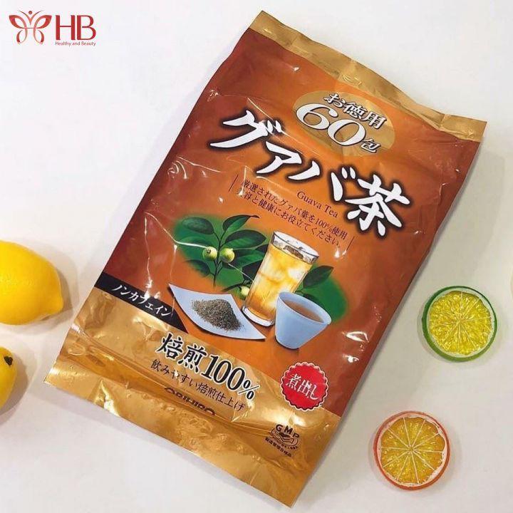 Các thành phần chính trong trà lá ổi Nhật Bản là gì?