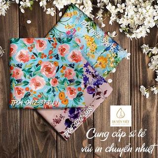 Vải Lụa Satin cao cấp in chuyển nhiệt- may áo dài, đầm thời trang, sơ mi thời trang, đồ bộ pijama cao cấp