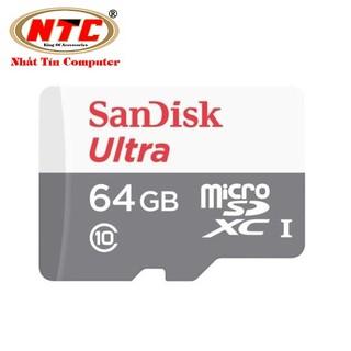 Thẻ nhớ MicroSDXC SanDisk Ultra 64GB 533X 80MB/s (Bạc) - Hàng chính hãng