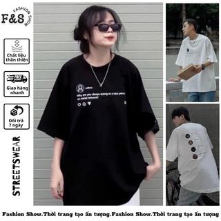 Áo thun tay lỡ unisex SADTAGRAM TEE - Áo phông F&S nam nữ form rộng cho cặp đôi vải dày dặn, thoáng mát