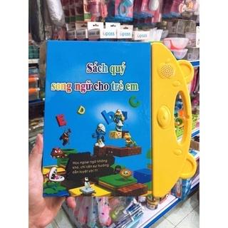 Bảng Học thông minh - Bảng chữ cái điện tử song ngữ nhiều chủ đề có giọng nói, kể truyện, nhạc trẻ em tặng kèm 3 pin