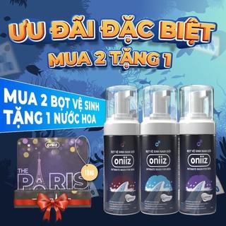 Combo ưu đãi Bọt vệ sinh nam giới Oniiz, Dung dịch vệ sinh nam tạo bọt 100ml - Tặng nước hoa cao cấp (chai dùng thử)