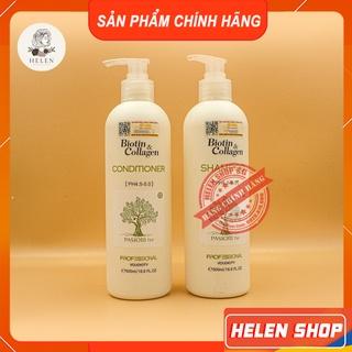 Combo Dầu Gội Xả BIOTIN COLLAGEN Trắng Mẫu Mới 500ML- Giảm Rụng Tóc, Chăm Sóc Tóc Khô Xơ, Hư Tổn, Kích Mọc Tóc