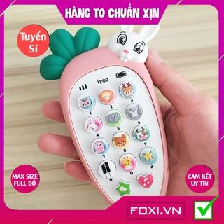 [FREESHIP HÀNG ĐẸP] Điện thoại cà rốt-củ cải-thỏ Foxi đáng yêu-phát nhạc cho bé-Đồ chơi thông minh-phát triển IQ,EQ