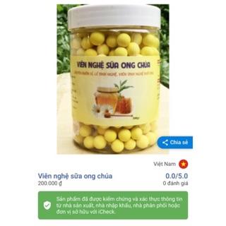 Viên nghệ sữa ong chúa phấn hoa ( hũ 500g )