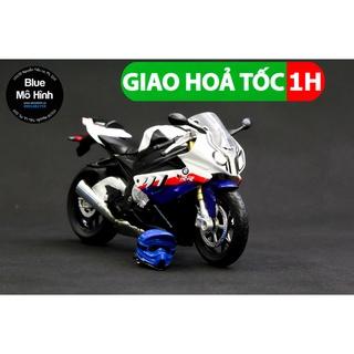 Blue mô hình | Mô hình xe Moto BMW S1000RR sáng đèn tỷ lệ 1:12