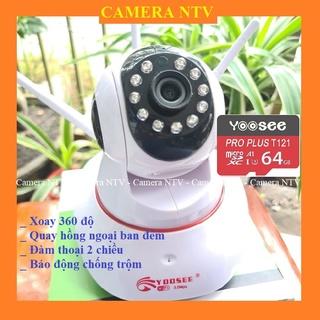 Camera Yoosee 3 Anten IP Wifi HD1080 - HÌNH ẢNH SĂC NÉT, KÈM THẺ NHỚ