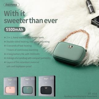 Máy sưởi ấm mini cầm tay sành diệu kiêm sạc phòng 5500mah chính hãng remax