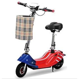 Xe điện Mini E-Scooter Plus cá heo 24V gấp gọn chạy điện Bình 12A