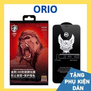 Kính cường lực iphone chống nhìn trộm KingKong 6/6s/6plus/6splus/7/8/7plus/8plus/x/xs/xsmax/11/12/13/14/pro/promax ORIO