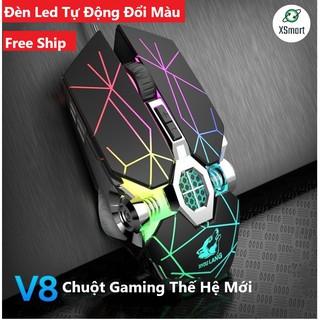 Chuột Gaming Siêu Khủng Esports V8 Super Gaming Kiểu Dáng Siêu Độc Lạ, Led RGB Tự Đổi Màu