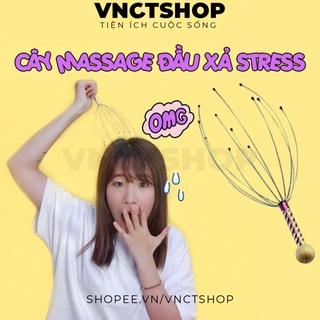 Cây massage đầu, dụng cụ mát xa đầu bạch tuộc thư giãn gãi đầu xả stress