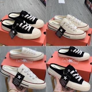 Giày lười Sục Cv đen trắng đạp gót thể thao sneaker nam nữ Hot Trend