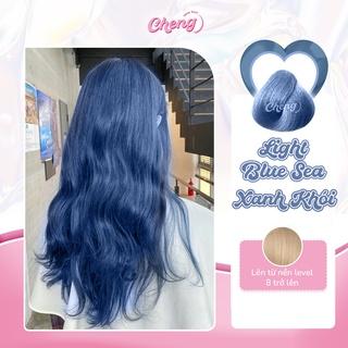 [Mã SKAMFM0612M giảm 15% đơn 100K] Thuốc nhuộm tóc XANH KHÓI - LIGHT BLUE SEA | Chenglovehair, Chenglovehairs