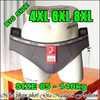 Combo 4 Quần BIGSIZE - Size lớn (4XL đến 8XL), Quần lót nam dành riêng cho người mập