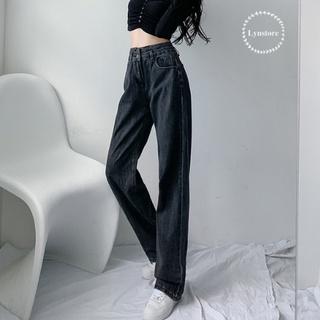 Quần Jeans Ống Rộng - Quần Bò Nữ Dáng Suông Lưng Cao Hai Khuy 2 màu Mã Q1 hàng Cao Cấp Ulzzang