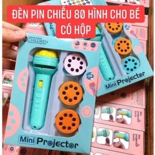 Đèn pin chiếu hình full bộ 80 hình cho bé thoả thích khám phá