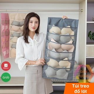 Khay túi đựng đồ lót, túi treo quần áo lót áo ngực tất vớ 15 ngăn MDT _T77 loại dày đẹp