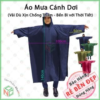 Áo Mưa Cánh Dơi (xẻ tà) Vải Dù Cao Cấp Loại Lớn 1m4 - Che Kín 2 Người Mùa Mưa - NPD-AMD-3786 (Nhiều màu)