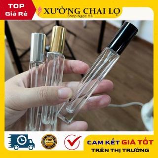 Lọ Chiết Nước Hoa ❤ GIÁ RẺ NHẤT ❤ Chai Chiết Nước Hoa Thủy Tinh Hình Trụ 5ml,10ml Cao dày đựng dầu thơm,phụ kiện du lịch