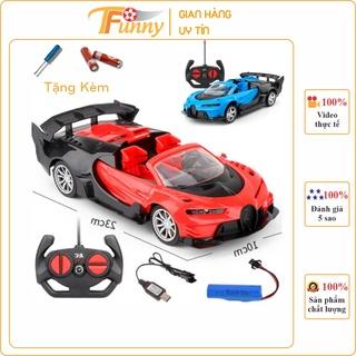 Ô Tô Điều Khiển Từ Xa Bugatti Mui Trần Cao Cấp, T Funny, Drift Tốt, Tốc Độ Cao, Pin Sạc Tiện Lợi