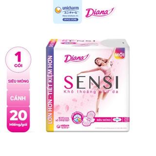 Băng vệ sinh Diana Sensi siêu mỏng cánh 20 miếng/gói