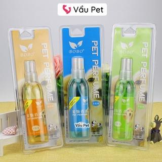 Nước hoa xịt khử mùi cho chó mèo Bobo 120ml - Xịt khử mùi cho chó mèo thú cưng Vẩu Pet Shop