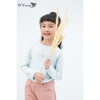 Áo len dài tay cổ tròn bé gái IVY moda MS 58G0296